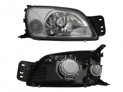 Faro Derecho F/Cromado C/Cuarto Blanco C/Base (Fiesta/Courier 01-10) Ford Fiesta Ikon 2001 2002 2003 2004 2005 2006 2007