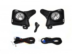 Kit Faro Aux C/Cables C/Rejillas Negras C/Focos Toyota Hiace 2011 2012 2013