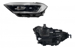 Par Faros Jetta A7 F/Negro Led Lupa Mica Blanca (Highline-Gli) 2019 2020 2021 2022 2023 2024